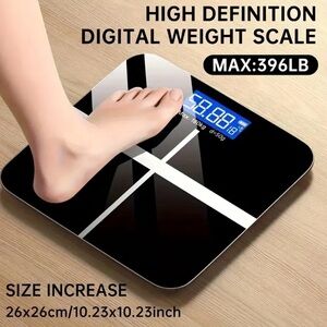 Digital Body Weight Scale with LCD Display & Temperature Meter High-Precision
